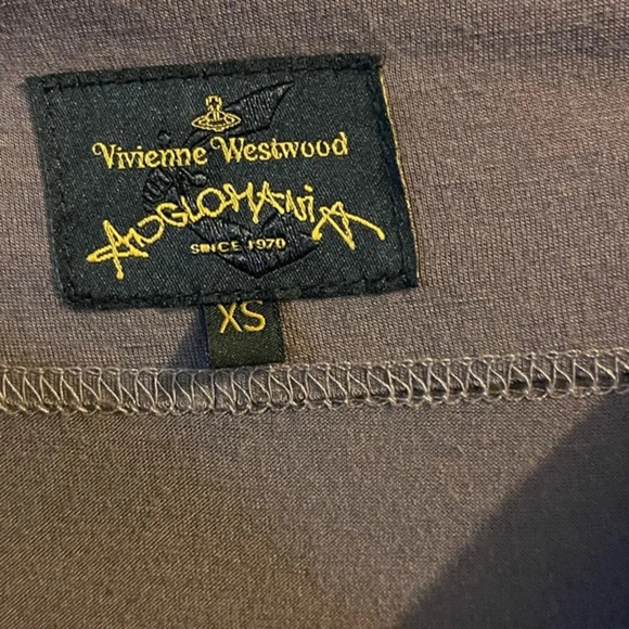 Vivienne Westwood Anglomania Draped and Ruched Long Sleeve Dress, Size XS - Picture 8 of 13